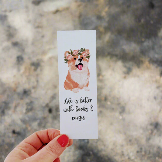 Corgi Bookmark - Great Gift for Dog Book Lover!