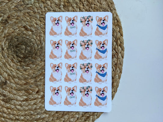 Corgi Sticker Sheet